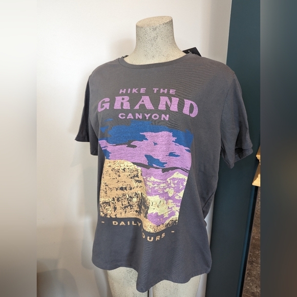 Grayson Threads Grey Short Sleeve Grand Canyon Graphic T-Shirt Women Sz XXL - Picture 2 of 10